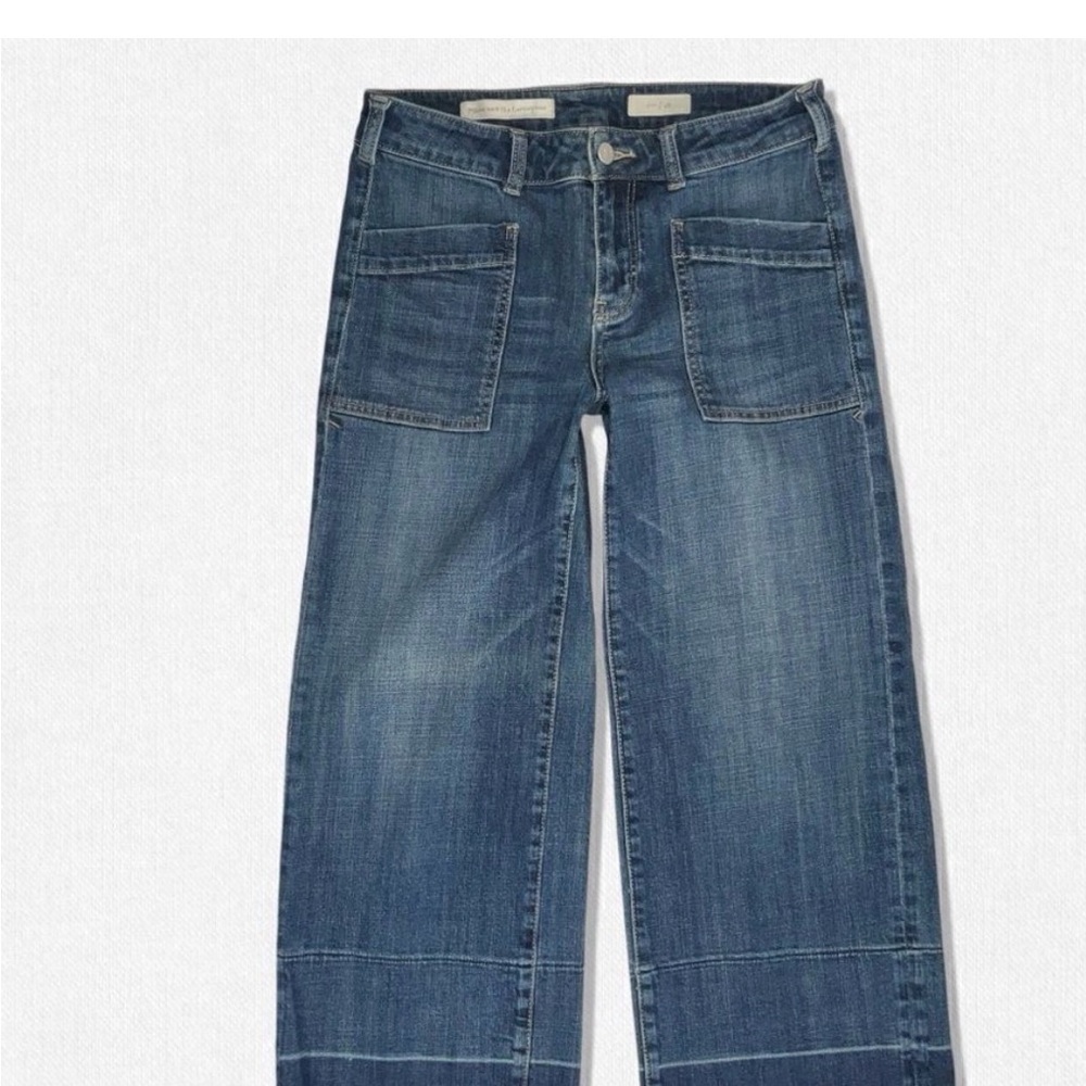 Anthropologie Pilcro Indigo Wide Flare Leg Jeans Size 29